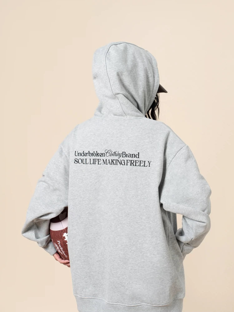 UDBK Hooded zip fleece sweatshirt