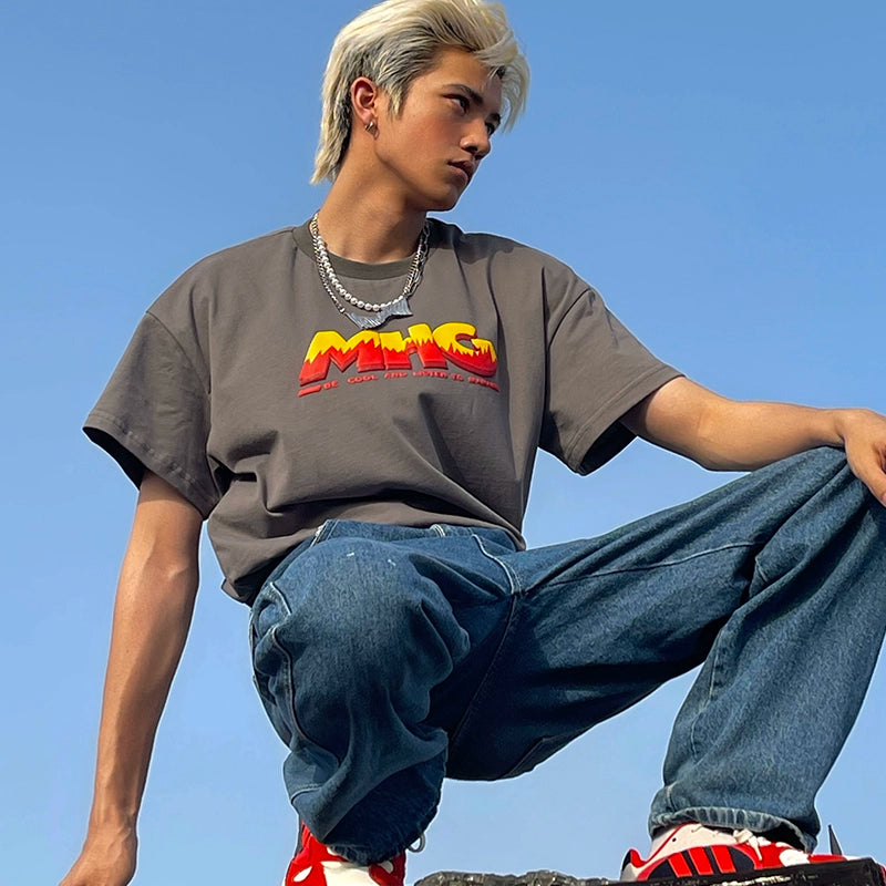 MamaHasGun ヴィンテージストリートスタイルTシャツ【MHG01007】