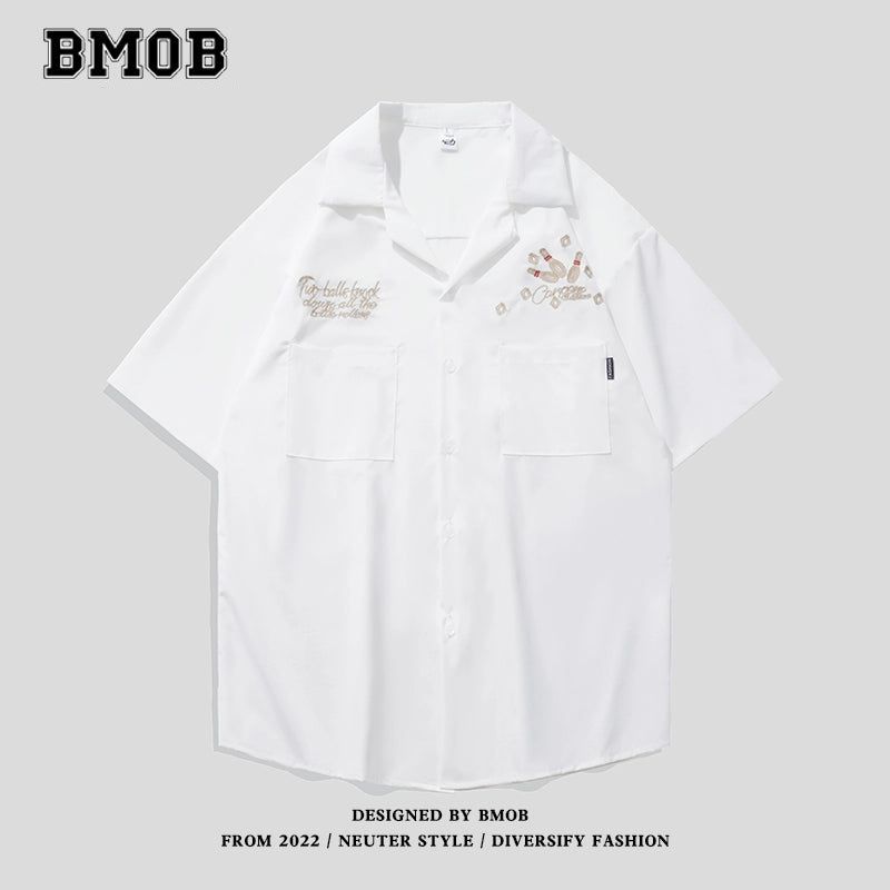 BMOB ビッグシルエットボウリングシャツ - ユニセックス【BMO01001】