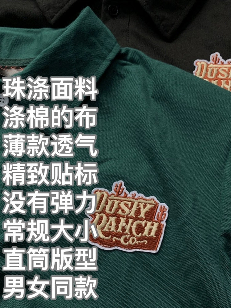 男女兼用刺繍夏ポロTシャツ