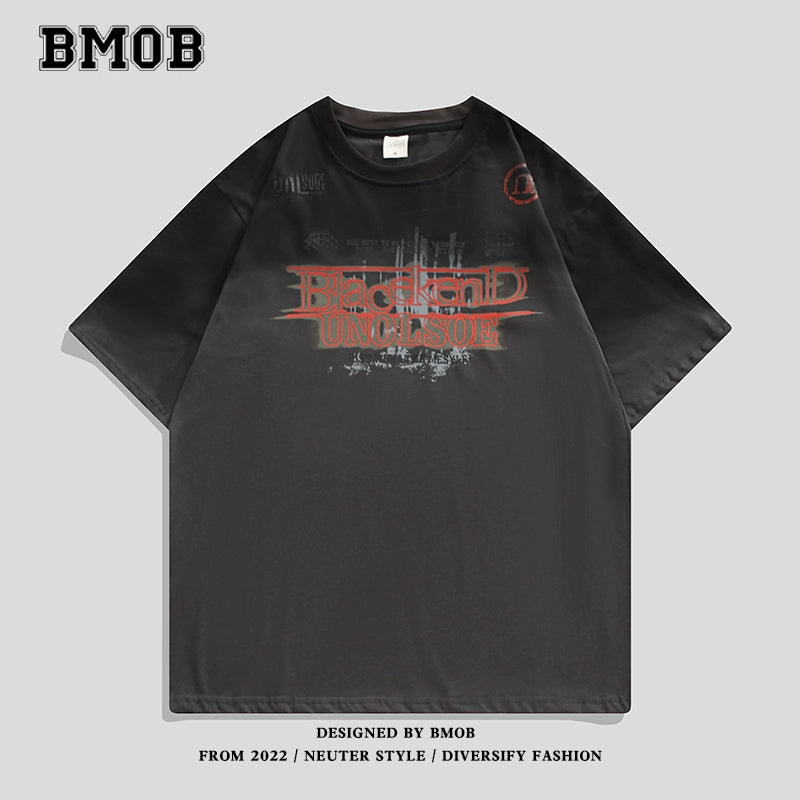 BMOBレトログラデーションビッグシルエットTシャツ【BMO01004】