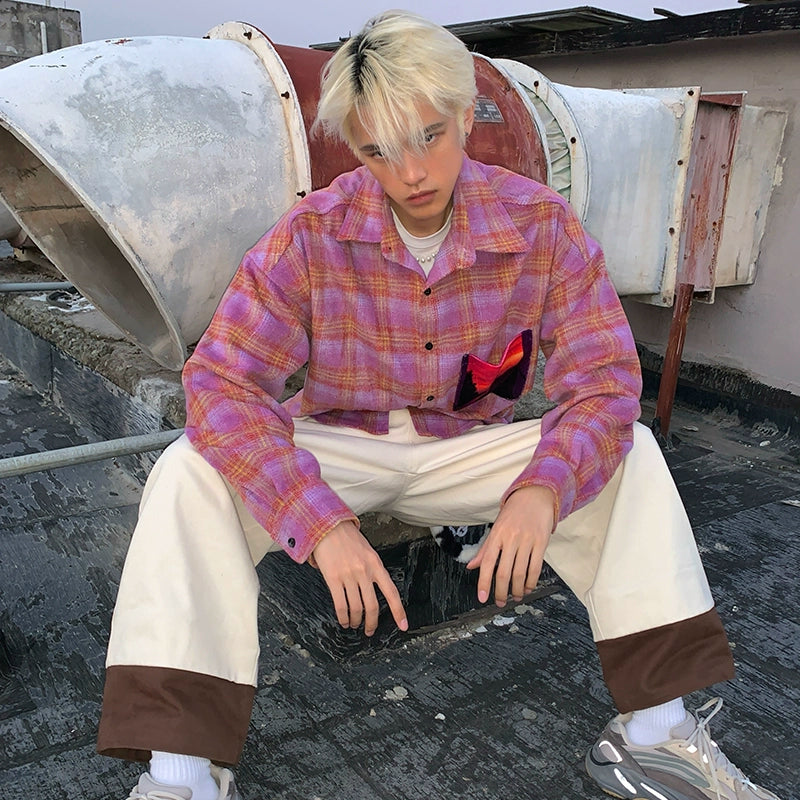 MamaHasGun ベルベットチェックシャツ【MHG01002】