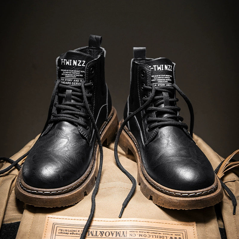 ブリティッシュスタイル　ハイカット　レースアップシューズ【NB04001】