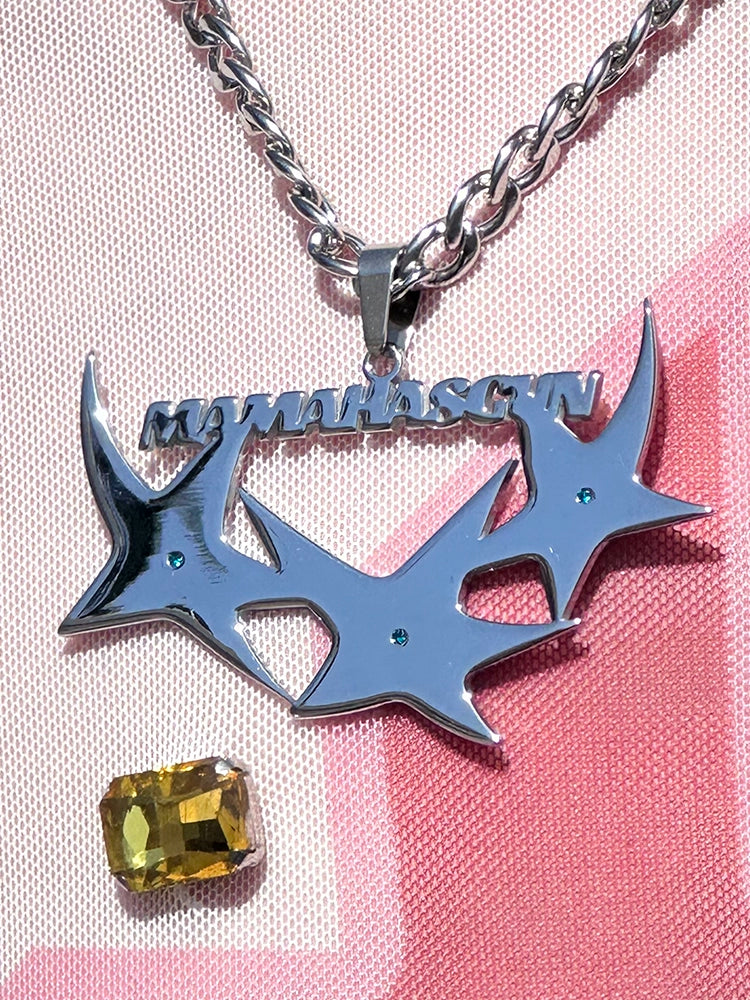 MamaHasGun スターライトメタルロゴネックレス【MHG05001】