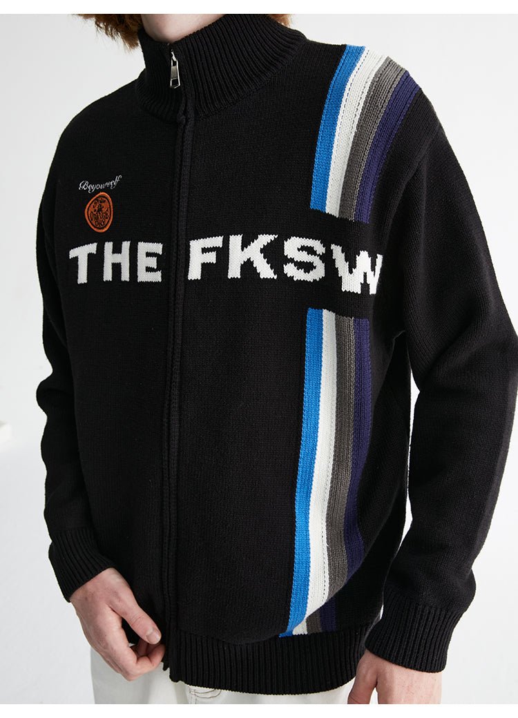 FKSW　ハイネックロゴニットジャケット【FKS004】 - .BEL store