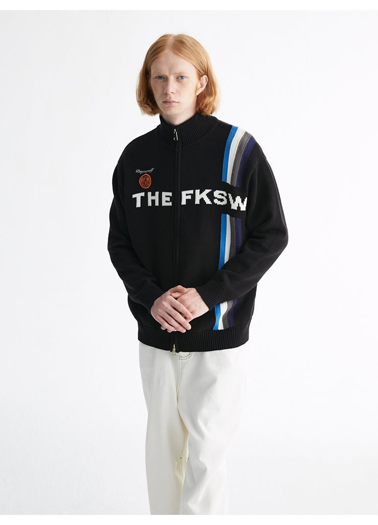 FKSW　ハイネックロゴニットジャケット【FKS004】 - .BEL store