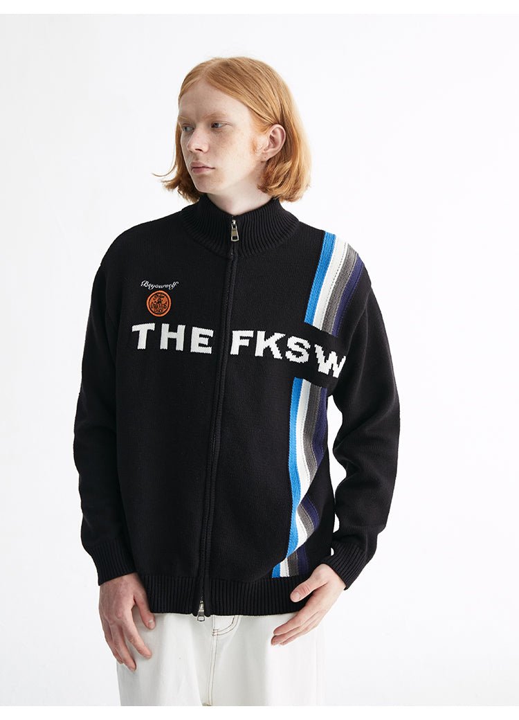 FKSW　ハイネックロゴニットジャケット【FKS004】 - .BEL store